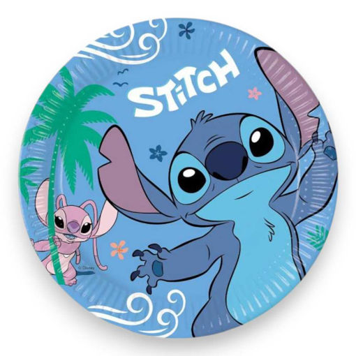 Picture of STITCH & ANGEL PAPER PLATES 23CM - 8 PACK